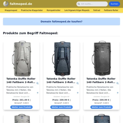 Screenshot faltmoped.de