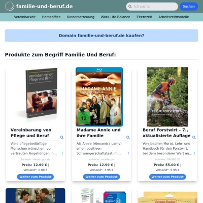 Screenshot familie-und-beruf.de