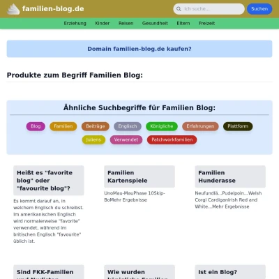 Screenshot familien-blog.de