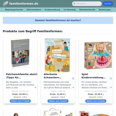 Screenshot familienformen.de