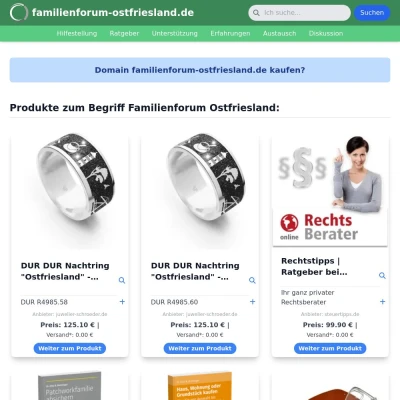 Screenshot familienforum-ostfriesland.de