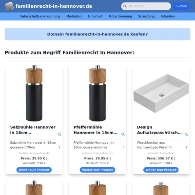 Screenshot familienrecht-in-hannover.de