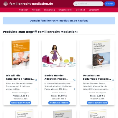 Screenshot familienrecht-mediation.de