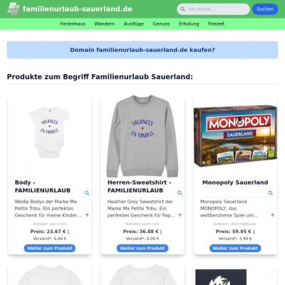 Screenshot familienurlaub-sauerland.de