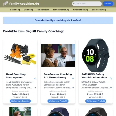 Screenshot family-coaching.de