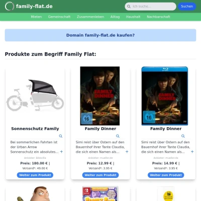 Screenshot family-flat.de