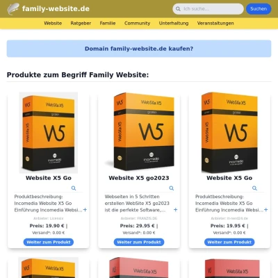 Screenshot family-website.de