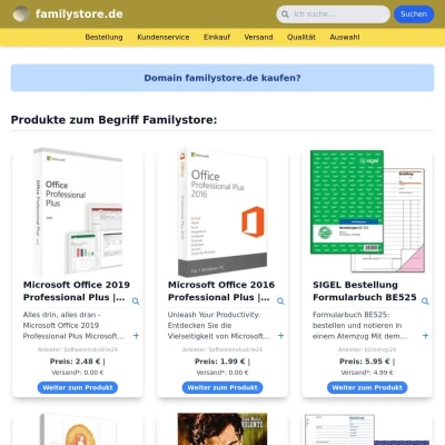 Screenshot familystore.de