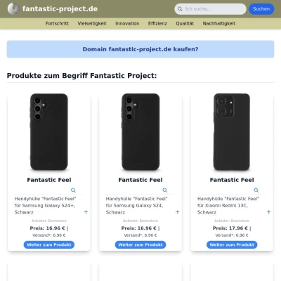 Screenshot fantastic-project.de