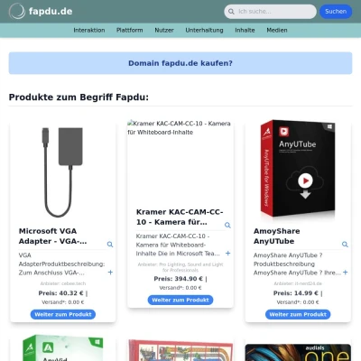 Screenshot fapdu.de