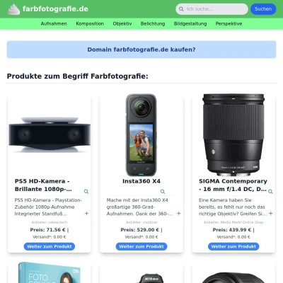 Screenshot farbfotografie.de