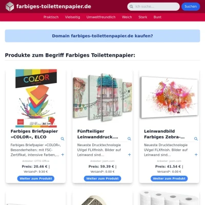 Screenshot farbiges-toilettenpapier.de