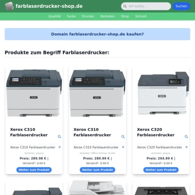 Screenshot farblaserdrucker-shop.de