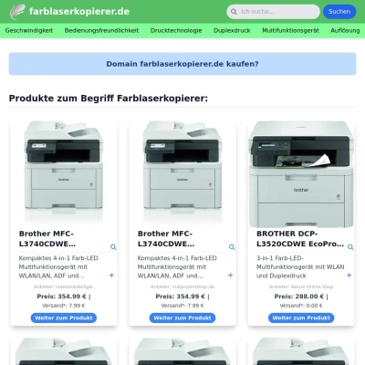 Screenshot farblaserkopierer.de