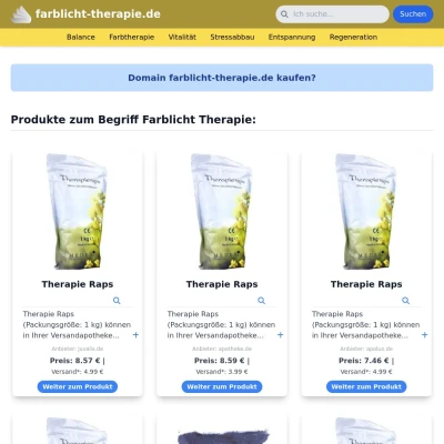 Screenshot farblicht-therapie.de