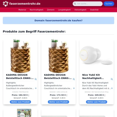 Screenshot faserzementrohr.de