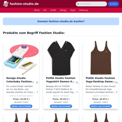 Screenshot fashion-studio.de