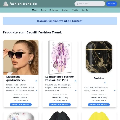 Screenshot fashion-trend.de