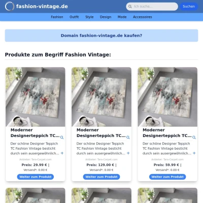 Screenshot fashion-vintage.de