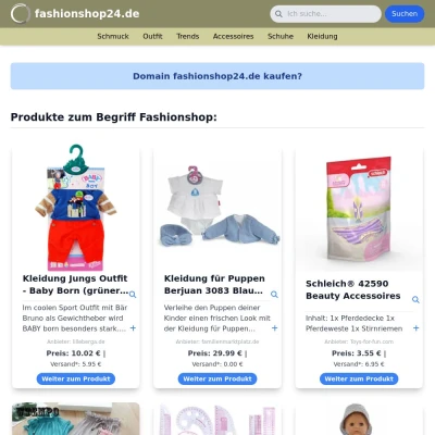 Screenshot fashionshop24.de