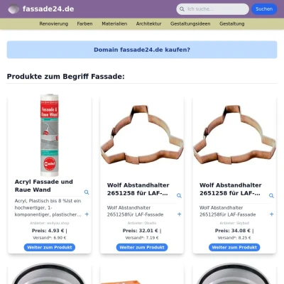 Screenshot fassade24.de