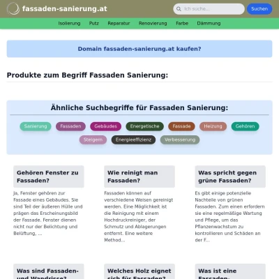 Screenshot fassaden-sanierung.at