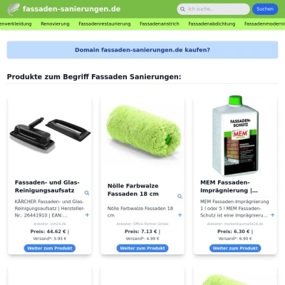 Screenshot fassaden-sanierungen.de