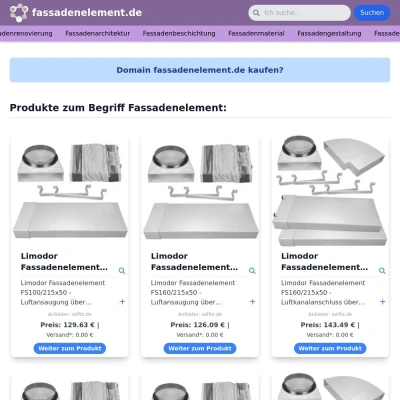 Screenshot fassadenelement.de