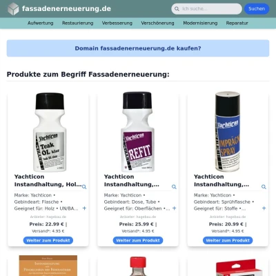 Screenshot fassadenerneuerung.de