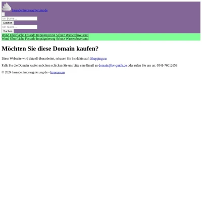 Screenshot fassadenimpraegnierung.de