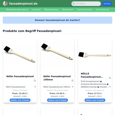 Screenshot fassadenpinsel.de