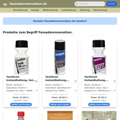 Screenshot fassadenrenovation.de