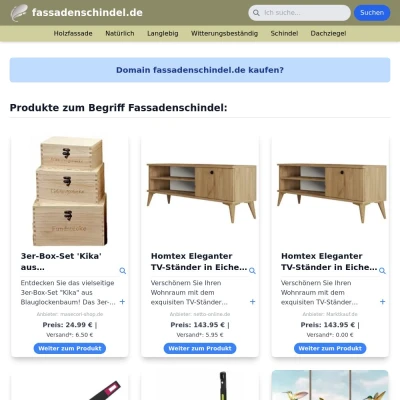 Screenshot fassadenschindel.de