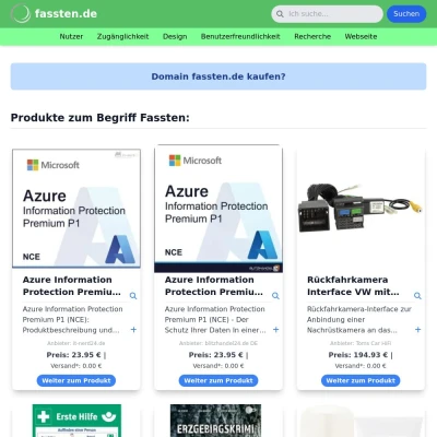 Screenshot fassten.de