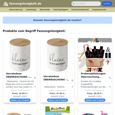 Screenshot fassungslosigkeit.de