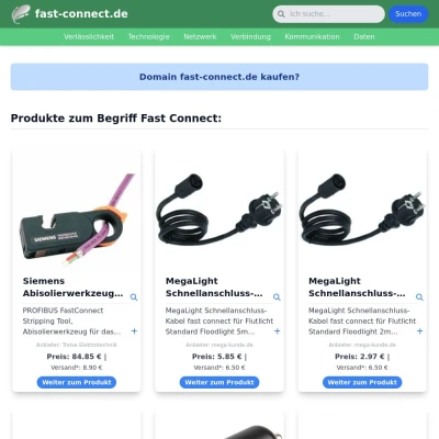 Screenshot fast-connect.de