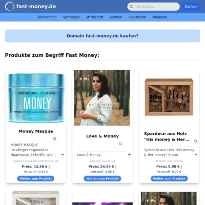 Screenshot fast-money.de