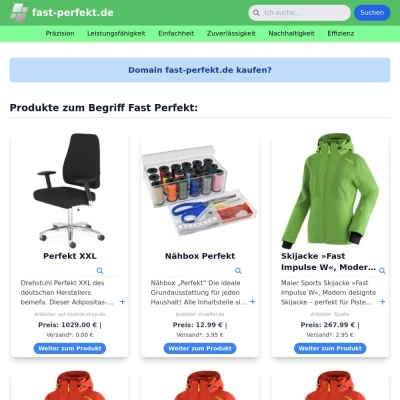 Screenshot fast-perfekt.de