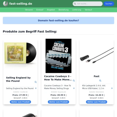 Screenshot fast-selling.de