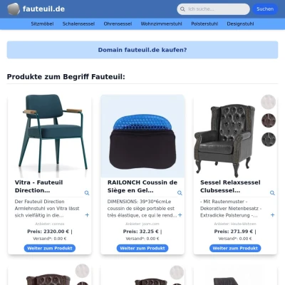 Screenshot fauteuil.de