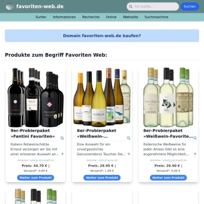 Screenshot favoriten-web.de