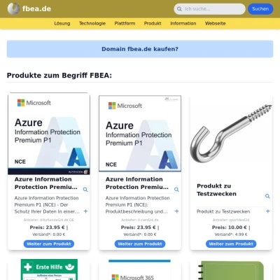 Screenshot fbea.de