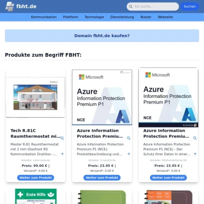 Screenshot fbht.de
