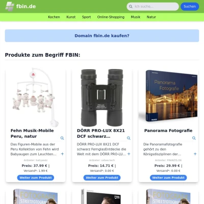 Screenshot fbin.de