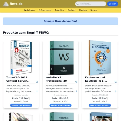 Screenshot fbwc.de
