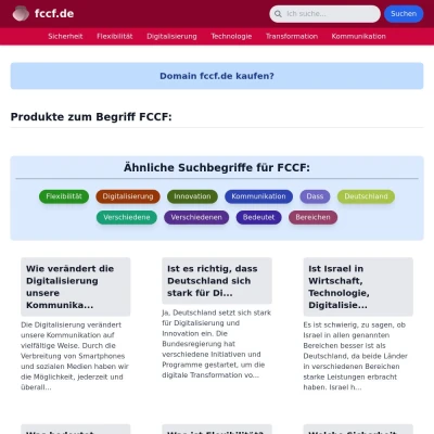 Screenshot fccf.de