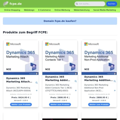 Screenshot fcpe.de