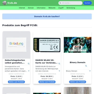 Screenshot fcvb.de