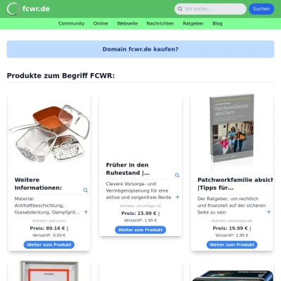 Screenshot fcwr.de