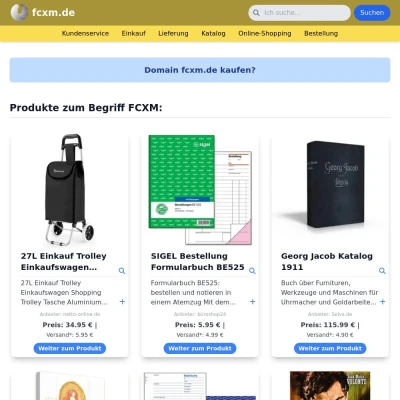 Screenshot fcxm.de